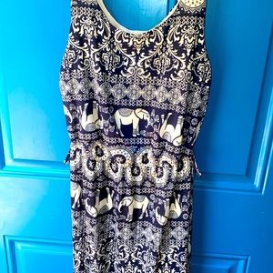 rue21 Maxi Dress  Size Small Elephant Print